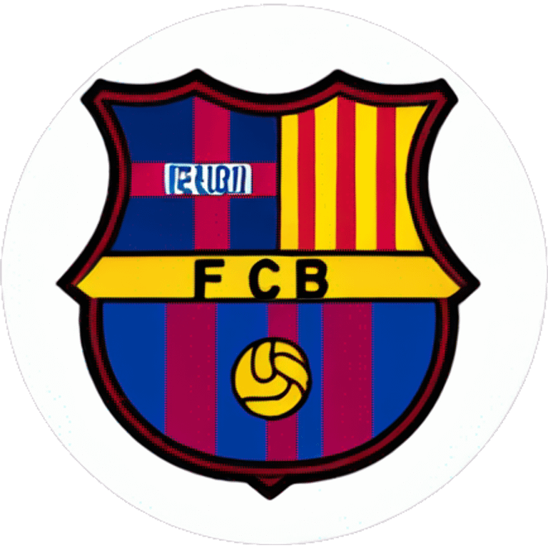 Fc Barcelona logo emoji