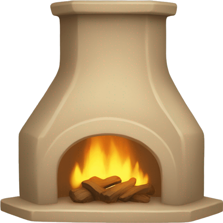 Beige hearth emoji