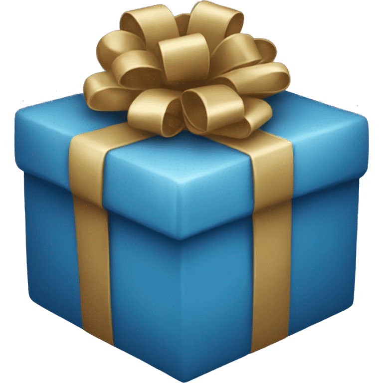 blue christmas present emoji