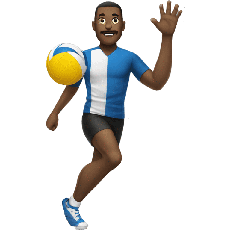 foot volleyball man emoji