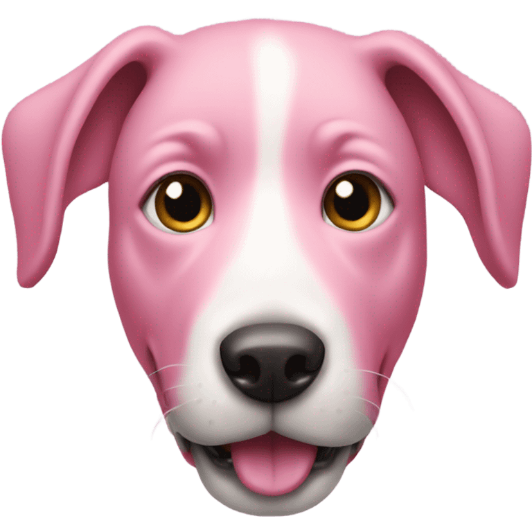 Pink dog emoji