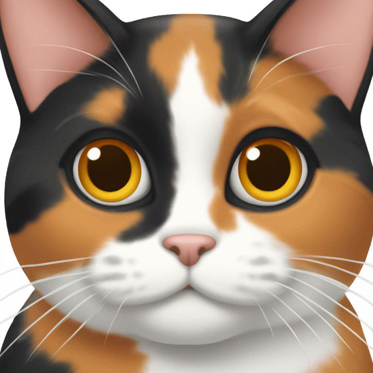 A calico cat emoji