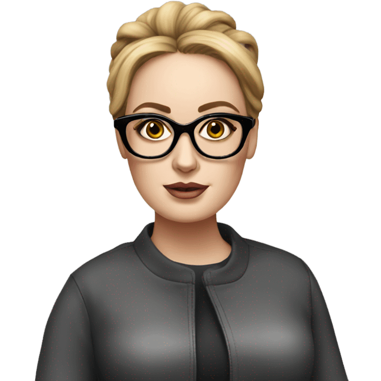 Adele with glasses hyper realistic  emoji