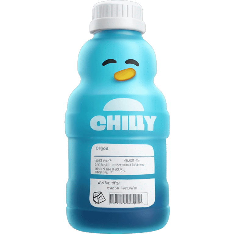 gel bottle with label that says "chilly" emoji