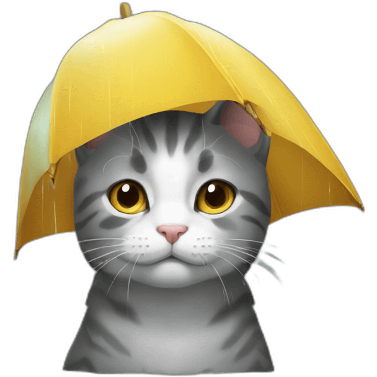 CAT rain emoji