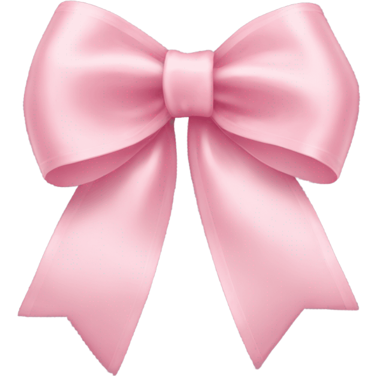 light pink ribbon bow emoji