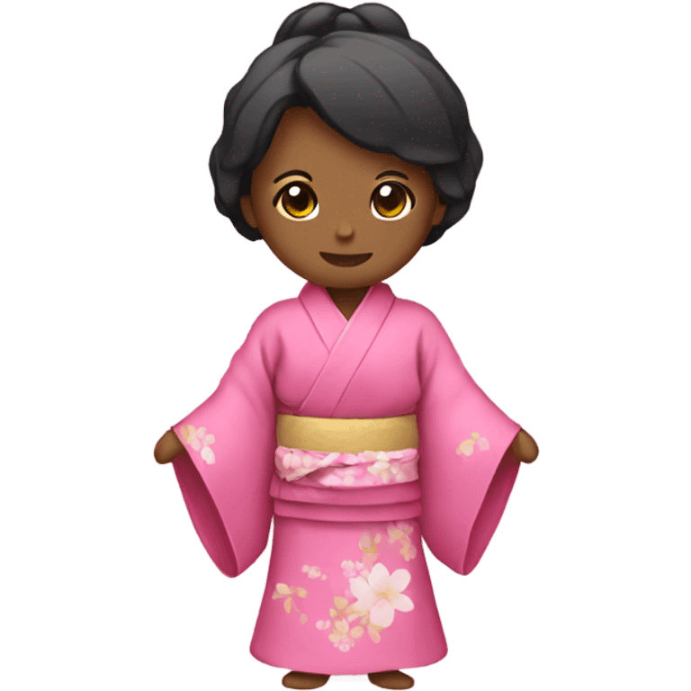 Pink kimono emoji