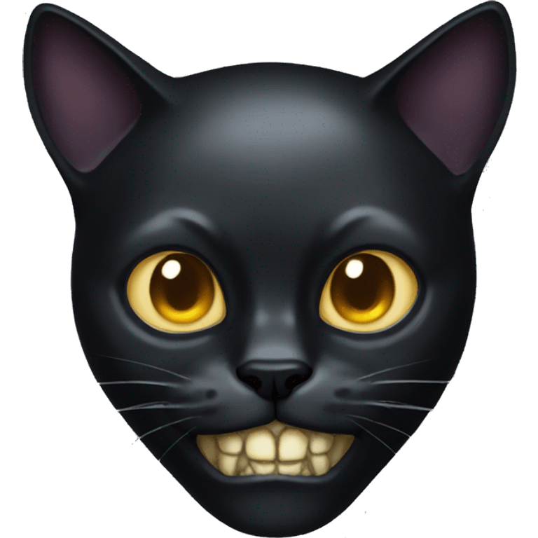 Black-cat-skull emoji