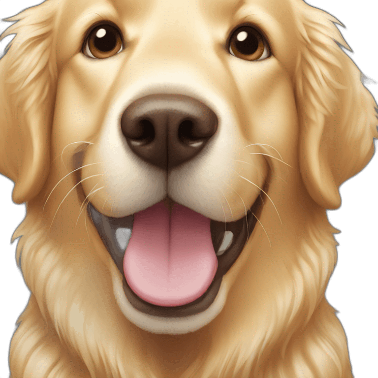 happy golden retriever emoji