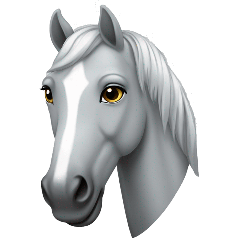 Cavallo grigio emoji