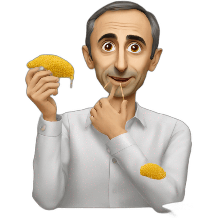 Éric Zemmour qui mange du couscous emoji