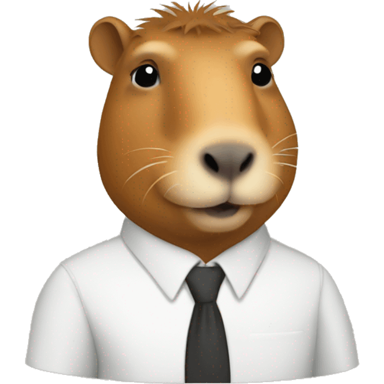 Capybara geography teacher emoji