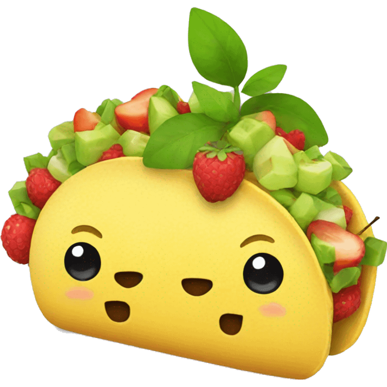 Fruit taco emoji