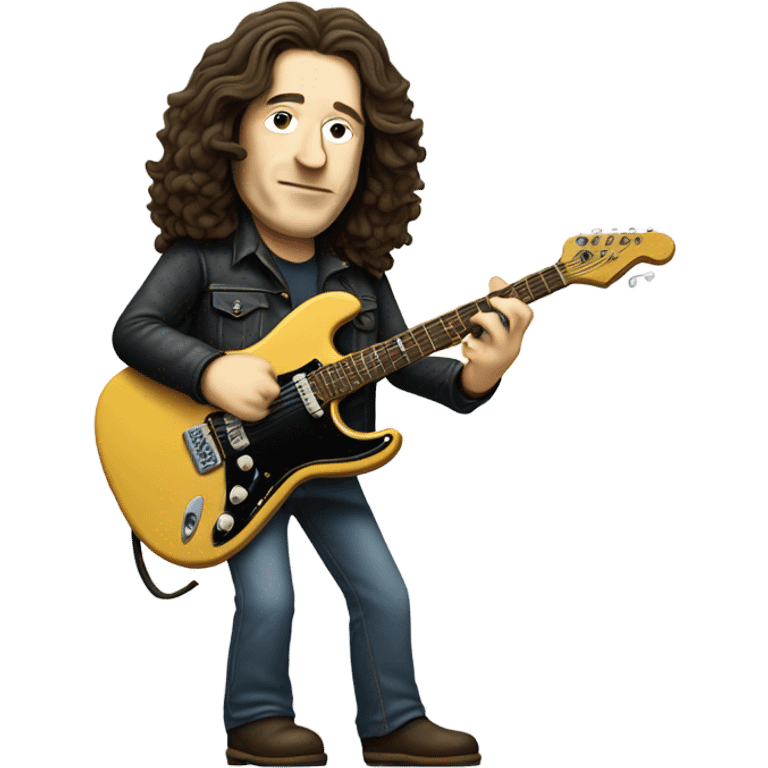 Rory Gallagher playing guitar  emoji