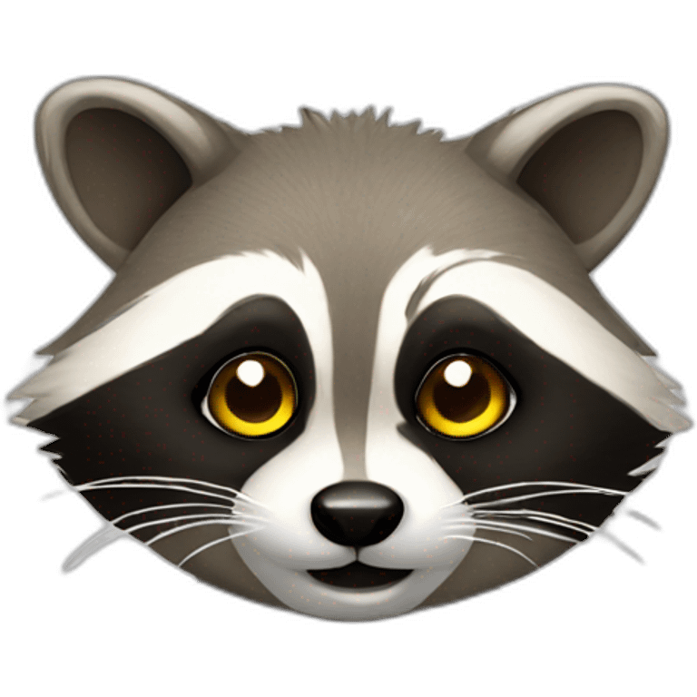 raccoon with lightbulb emoji