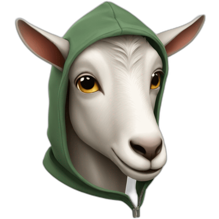 goat with hoodie emoji