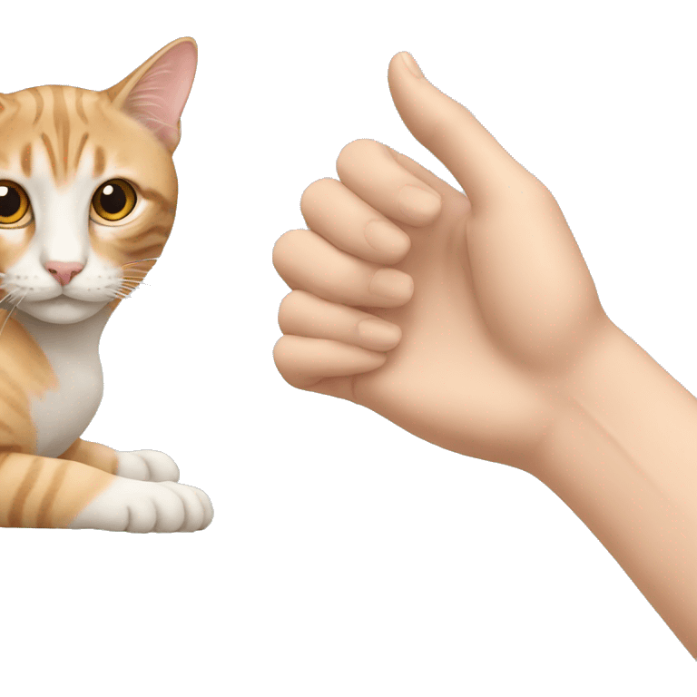 cat listening hand next to ear emoji