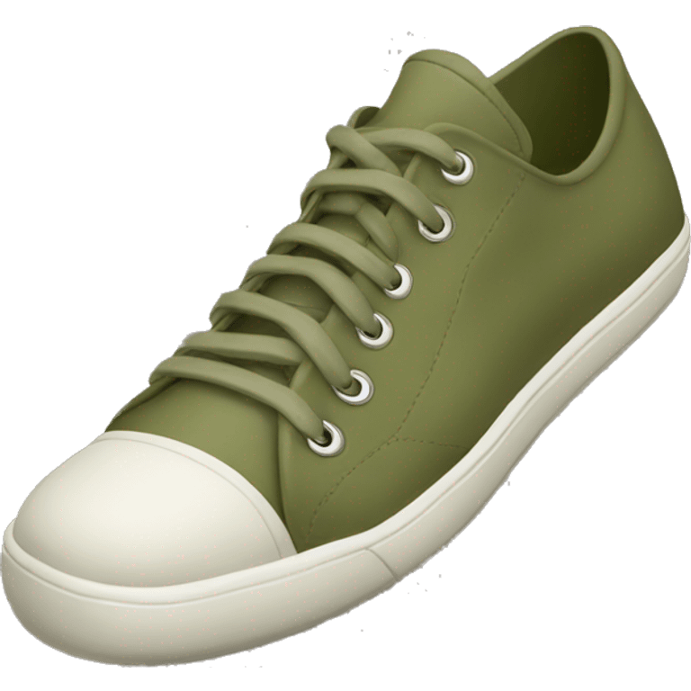 olive color sneakers emoji