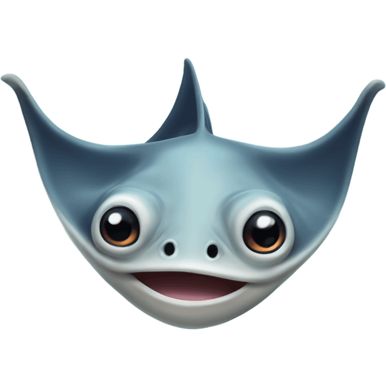 Cute Manta Ray  emoji