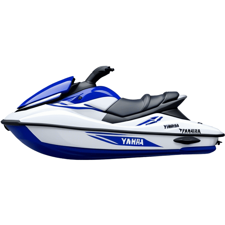 Jet Ski - Yamaha EX Deluxe (Model Year: 2022) (Iconic colour: Blue and white) emoji