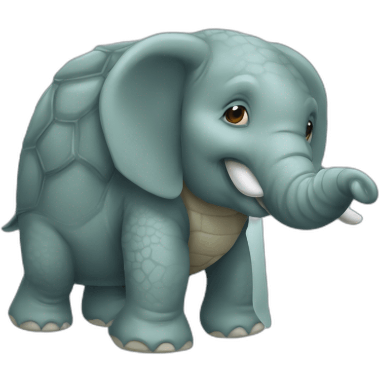 Tortue x éléphant emoji