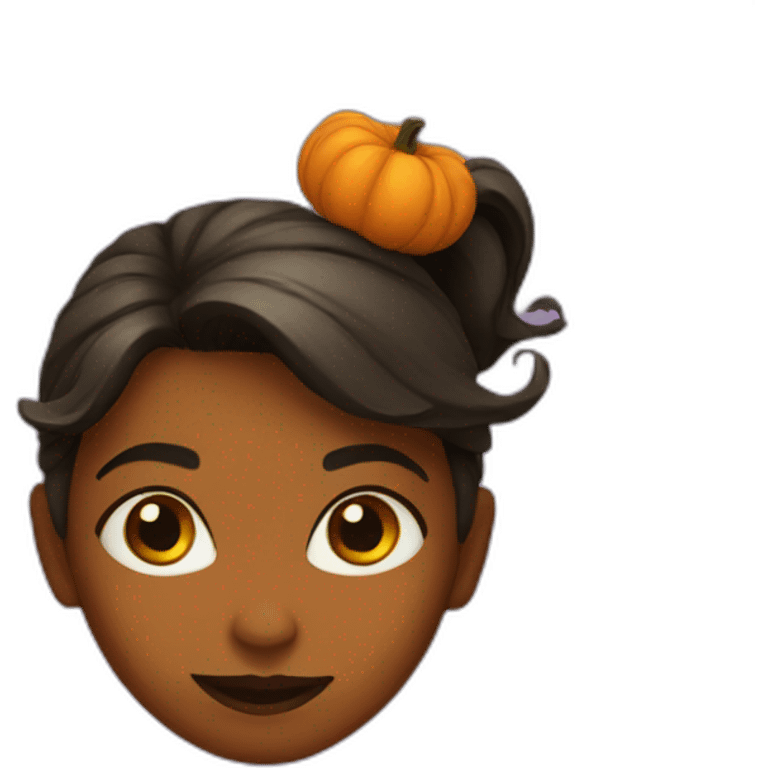 pumpkin girl emoji