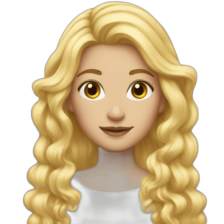 Fairytale blond hair emoji