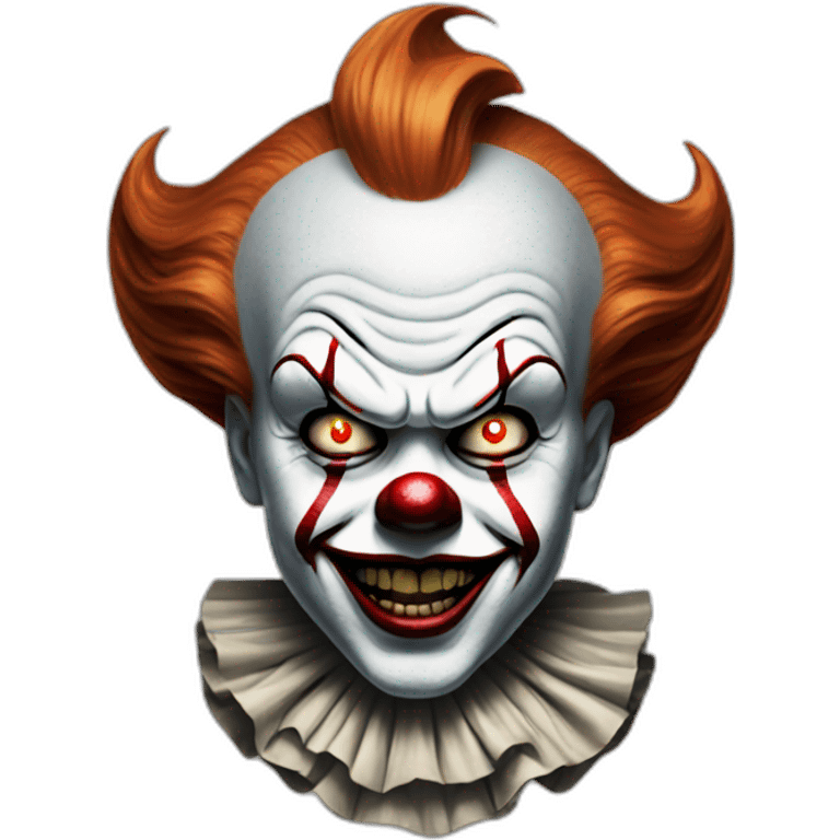 Pennywise the clown Mad face emoji