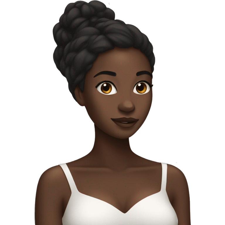 Black girl skincare  emoji