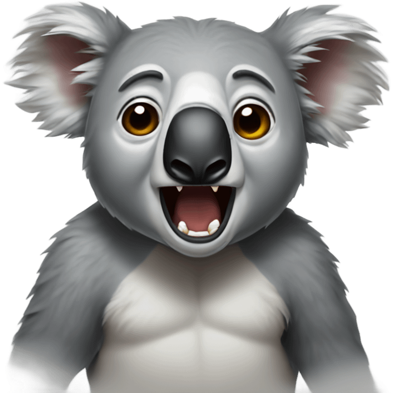 Rabid koala emoji