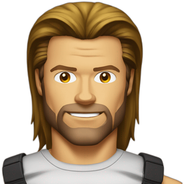 Brad Pitt as Wolverine emoji