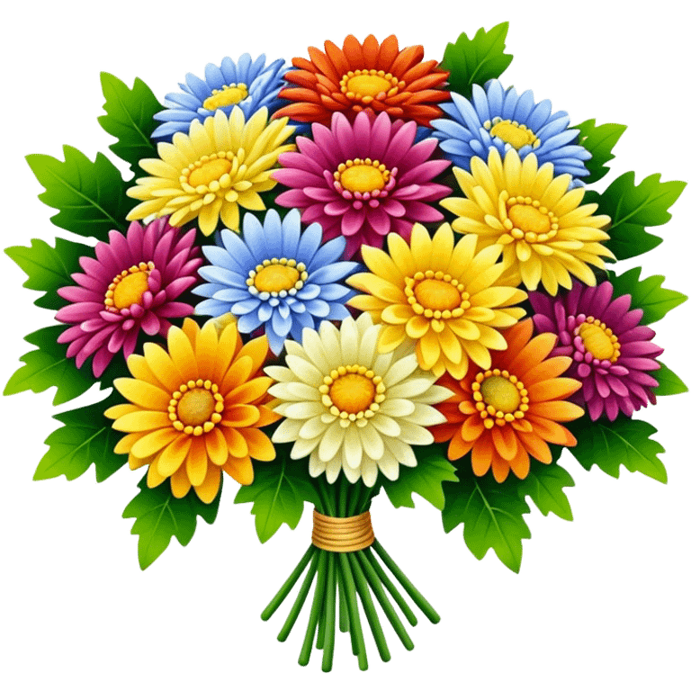 bouquet of chrysanthemums emoji