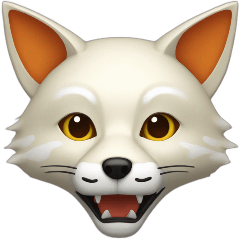 Japanese fox mask emoji