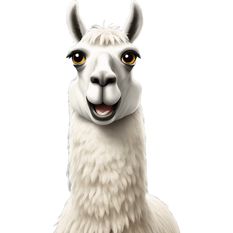 a llama talking on the phone emoji