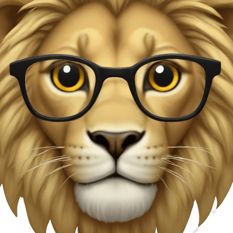 glases eye lion emoji