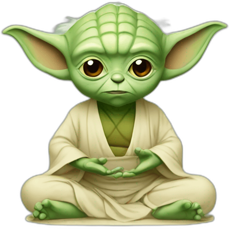 Yoda make yoga emoji