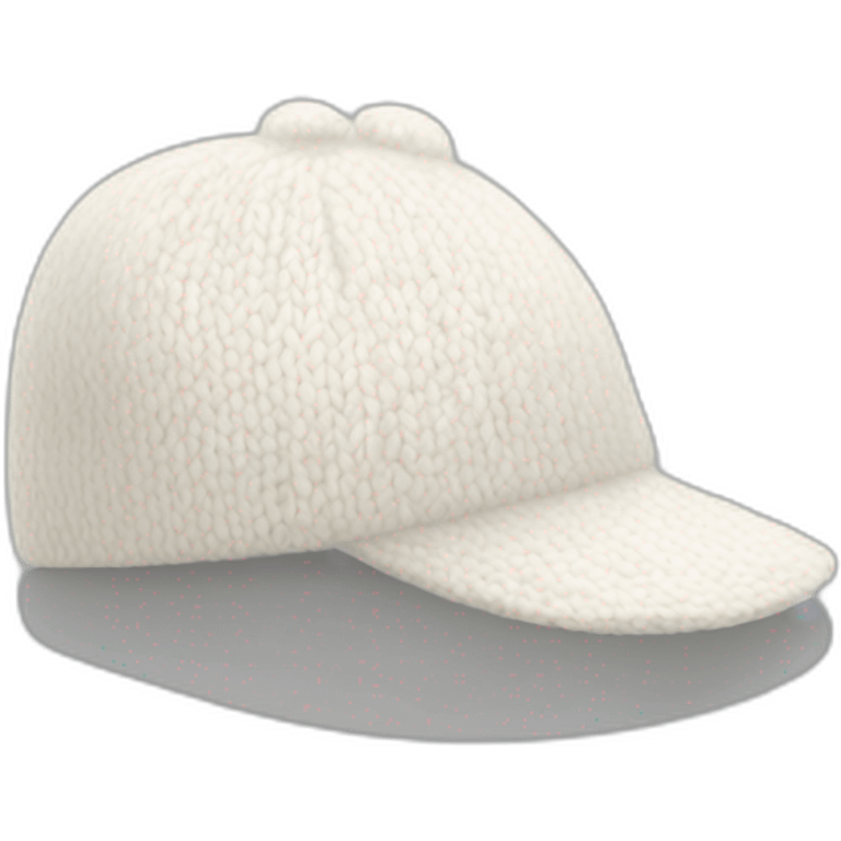 white wool cap piece of clothing emoji