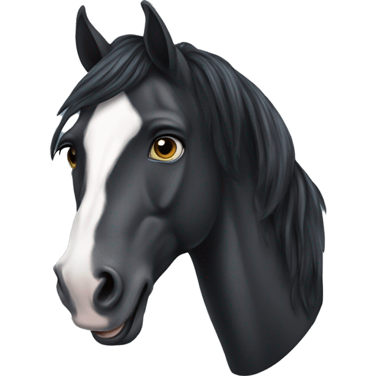 fresian horse emoji