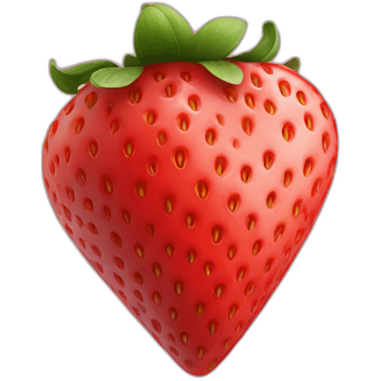 heart shaped strawberry emoji