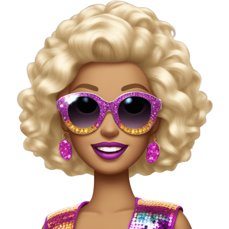 Blonde disco Barbie  emoji