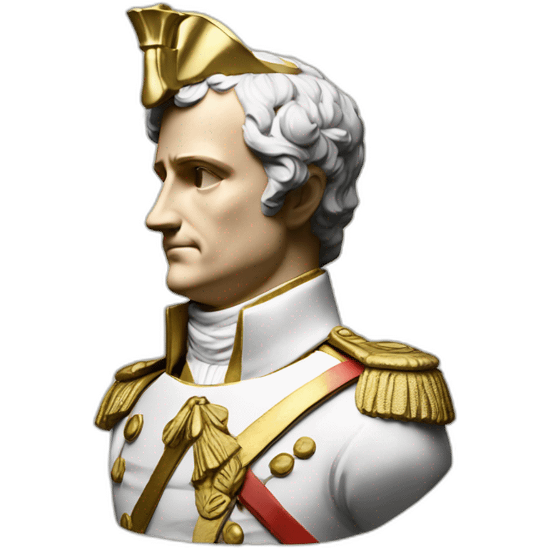 Laurel wreath napoleon golden statue emoji