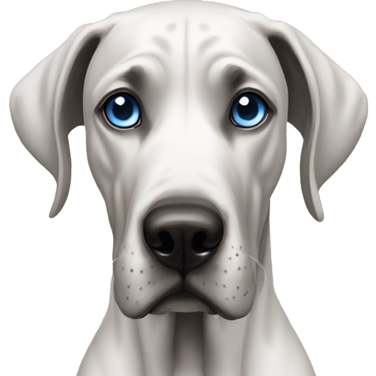 Great dane blue eyes emoji