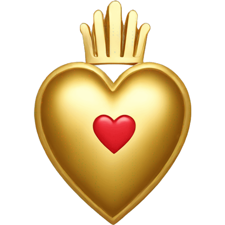 gold sacred heart emoji