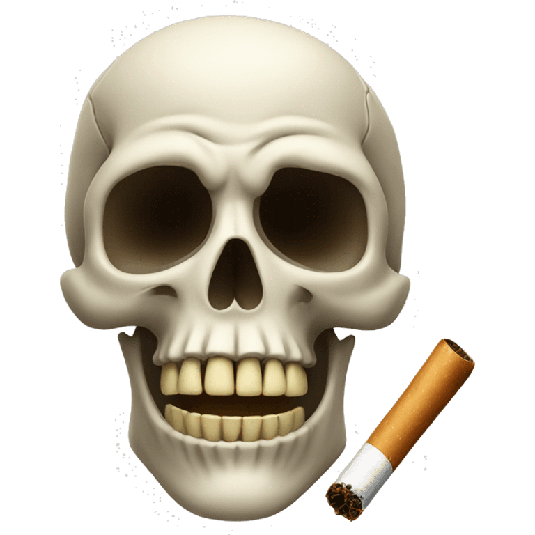 Skull smoking a blunt  emoji