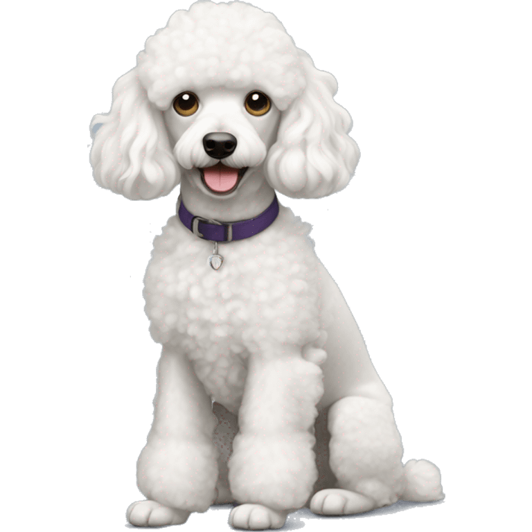 white curl hair dog poodle emoji