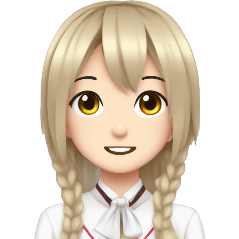 Yandere anime girl emoji