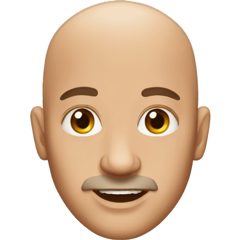 bald man in jewelry emoji