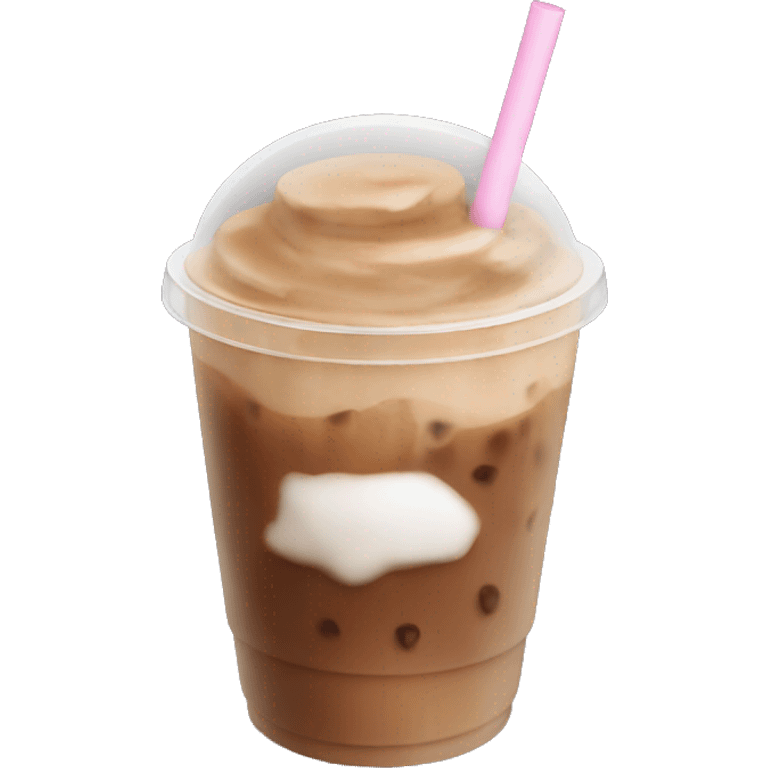 aesthetic iced coffee emoji