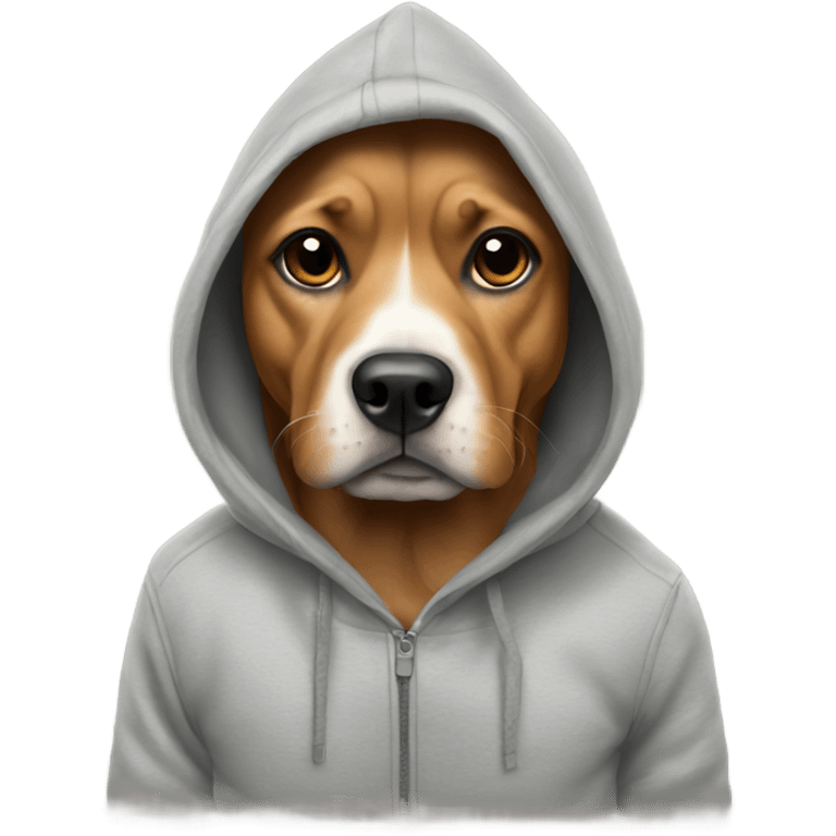 Dog with hoodie emoji