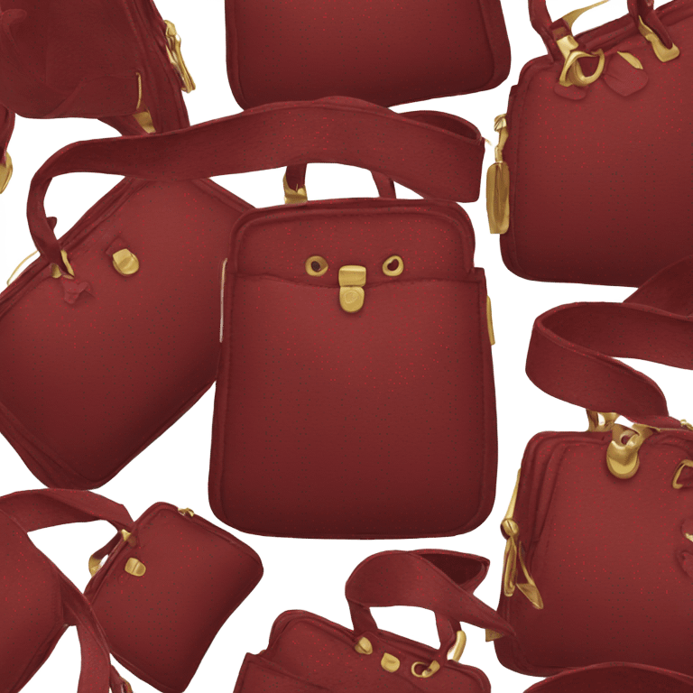 Dark red purse emoji